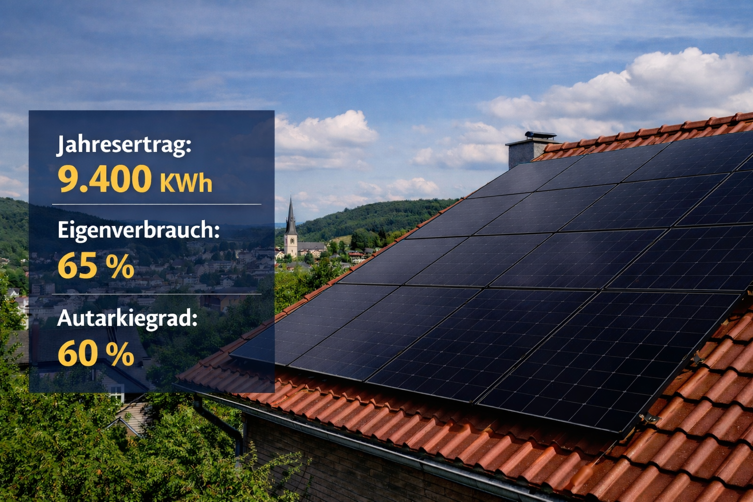 Wie viel Strom produziert eine PV-Anlage in Siegen?