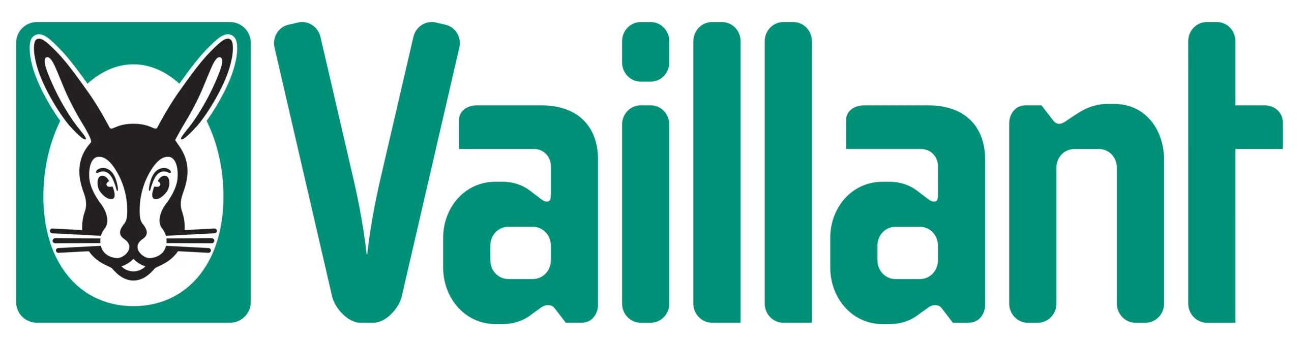 Logo der Marke Vaillant, führender Hersteller für hocheffiziente Wärmepumpen und moderne Heiztechnik.