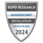 EUPD Research Siegel – Ausgezeichneter Installateur Deutschland 2024.