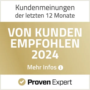 Von Kunden empfohlene Leistungen von Reinschmidt Energiesysteme – Auszeichnung 2024 Proven Expert.